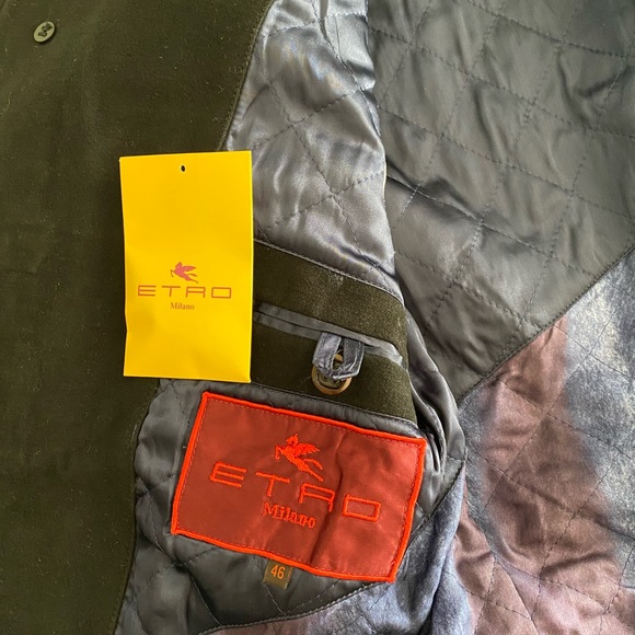 ETRO Mens Classic Front Button With Zipper Jacket - Picture 5 of 6